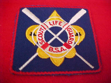SCOUT LIFE GUARD, OARS, CLEAR PLASTIC BACK