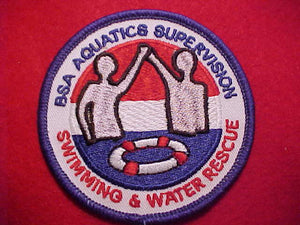 AQQUATICS SUPERVISION, SWIMMING & WATER RESCUE, 3" ROUND