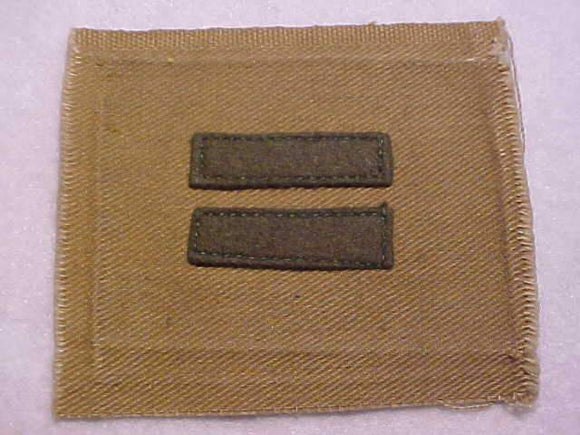 PATROL LEADER, THICK (10MM) FELT BARS, 1914-33, 85X73MM, USED-EXCELLENT COND.