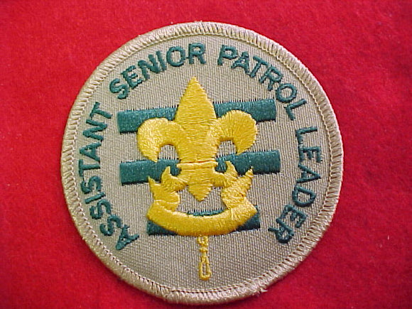 assistant senior patrol leader, 1989-present