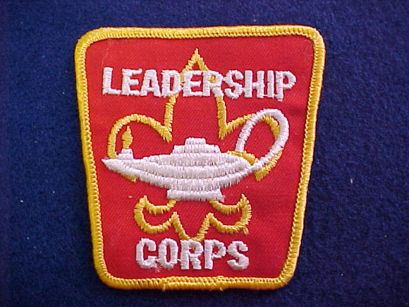 leadership corps, 1970's, cloth back
