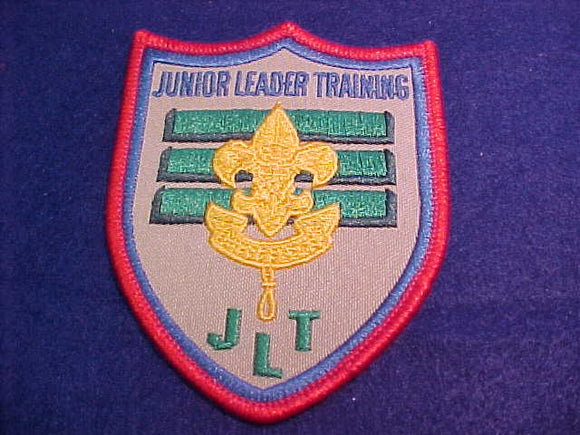Junior Leaden Training, blue & green letters