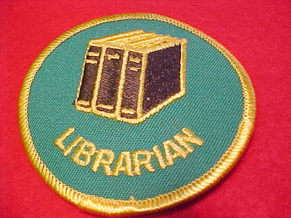 Librarian, 1972-89, dk. brown books