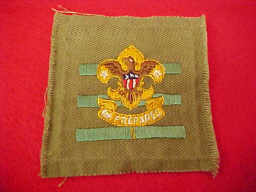 JUNIOR ASSISTANT SCOUTMASTER, SQUATTY CROWN, TAN TWILL, 1934-36, RARE