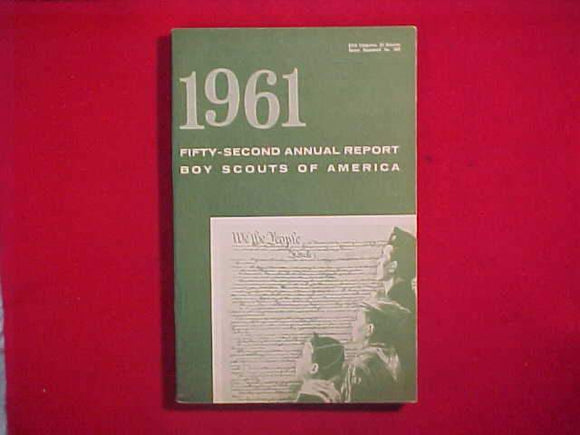 1961 BSA FIFTY-SECOND ANNUAL REPORT