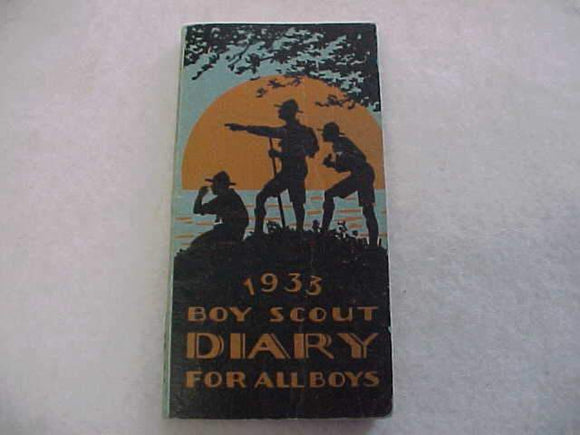 1933 BSA DIARY, EXCELLENT CONDITION