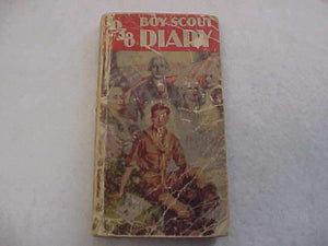 1938 BSA DIARY, POOR CONDITION