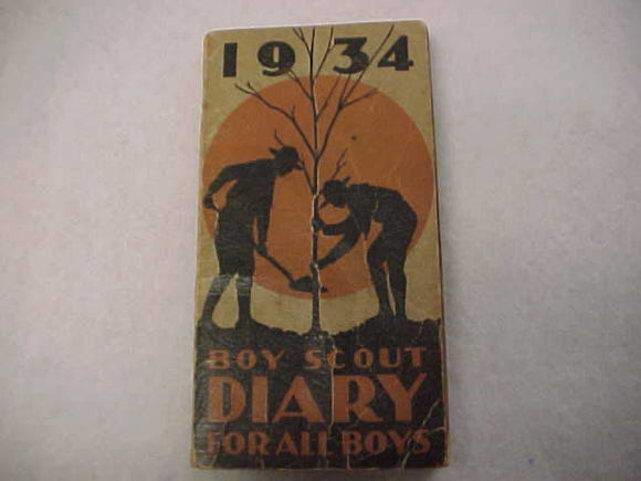 1934 BSA DIARY, GOOD COND.