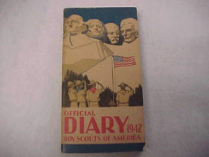 1942 BSA DIARY, VERY GOOD COND., NO WRITING INSIDE OR OUT