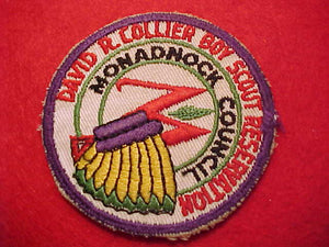 DAVID R. COLLIER BOY SCOUT RESERVATION, MONADOCK COUNCIL, 1950'S, USED