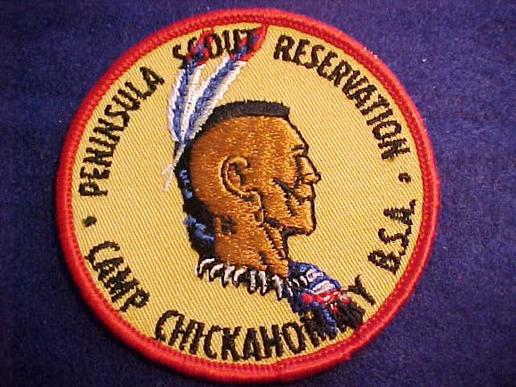 PENINSULA SCOUT RESERVATION, CAMP CHICKAHOMINY, 1960'S, YELLOW TWILL