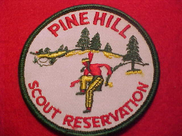 PINE HILL SCOUT RESERVATION, 1960'S, WHITE TWILL, GREEN BORDER