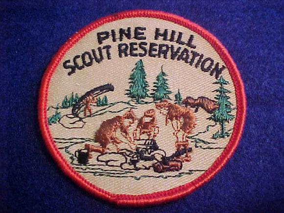 PINE HILL SCOUT RESERVATION, 1960'S, YELLOW TWILL, ORANGE BORDER