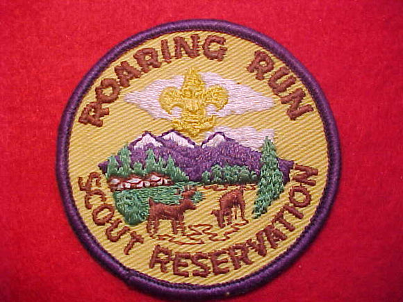ROARING RUN SCOUT RESERVATION, 1960'S, PURPLE BORDER