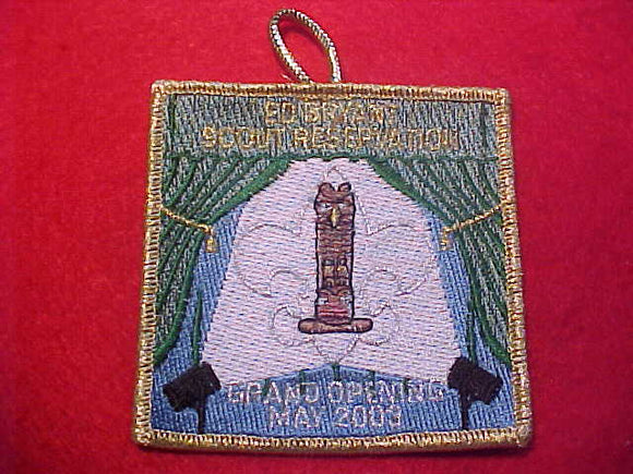 ED BRYANT SCOUT RESERVATION GRAND OPENING, 2003, GOLD BORDER