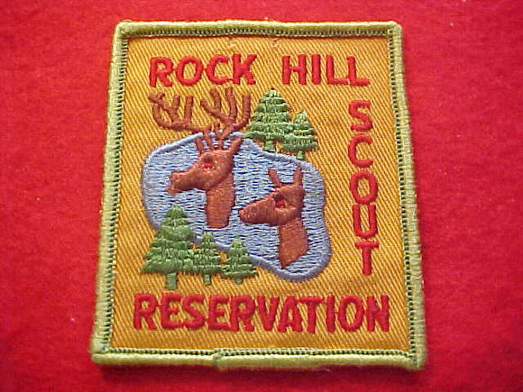 ROCK HILL SCOUT RESERVATION, 1960'S, LIGHT GREEN BORDER, USED