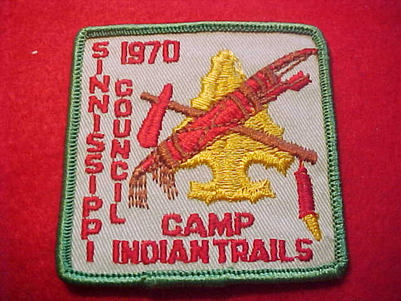 INDIAN TRAILS, SINNISSIPPI COUNCIL, 1970