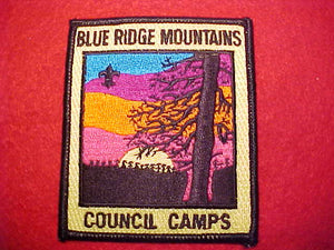 BLUE RIDGE MOUNTAINS COUNCIL CAMPS, BLACK BDR.