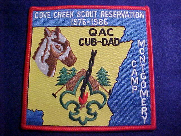 COVE CREEK SCOUT RESERVATION, CAMP MONTGOMERY, CUB-DAD, QUAPAW AREA COUNCIL, 1976-1986