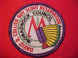 DAVID R. COLLIER BOY SCOUT RESERVATION, MONADNOCK COUNCIL, 1960'S, USED
