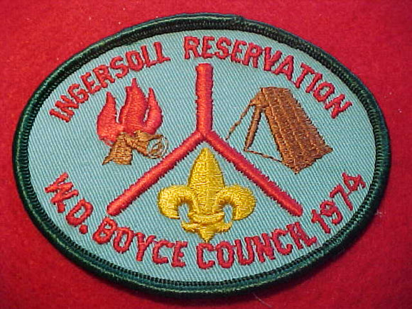 INGERSOLL RESERVATION, W. D. BOYCE COUNCIL, 1974