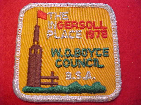 INGERSOLL RESERVATION, W. D. BOYCE COUNCIL, 1978