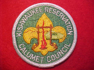 KISHWAUKEE RESERVATION, CALUMET COUNCIL, FULLY EMBROIDERED
