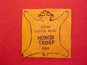CASTLE ROCK, HONOR TROOP, 1964, LEATHER
