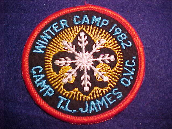 T. L. JAMES, WINTER CAMP, 1982 RED BORDER