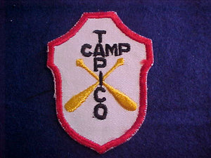 TAPICO, TALL PINE COUNCIL, 1960'S, FIRST YEAR CAMPER (WHITE TWILL), OVAL "O"