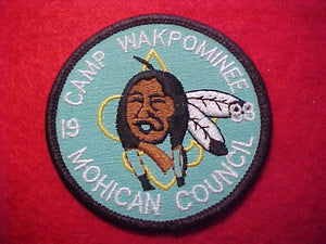 WAKPOMINEE, MOHICAN COUNCIL, 1988