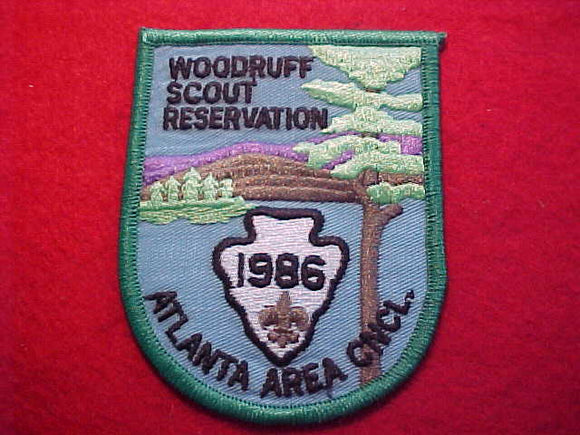 WOODRUFF SCOUT RESERVATION, ATLANTA AREA COUNCIL, 1986
