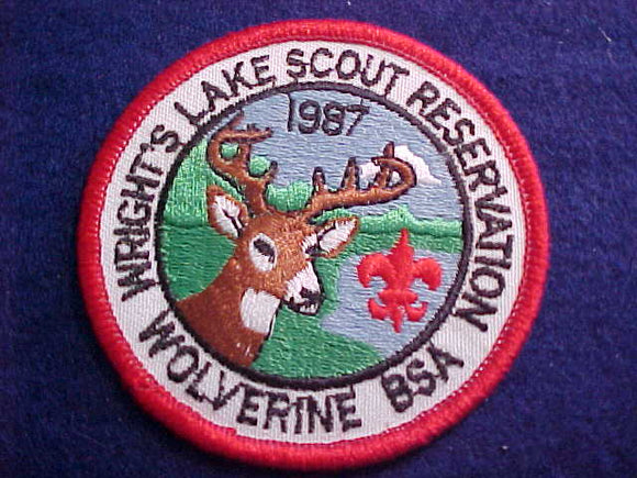 WRIGHTS LAKE SCOUT RESERVATION, 1987