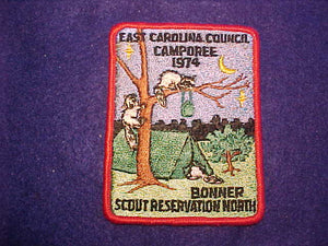 BONNER SCOUT RESERVATION NORTH, EAST CAROLINA COUNCIL CAMPOREE, 1974