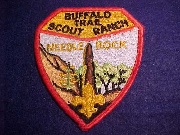 BUFFALO TRAIL SCOUT RANCH, 1960'S, USED, red bdr.