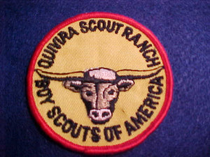QUIVIRA SCOUT RANCH, 1960'S, 3" ROUND