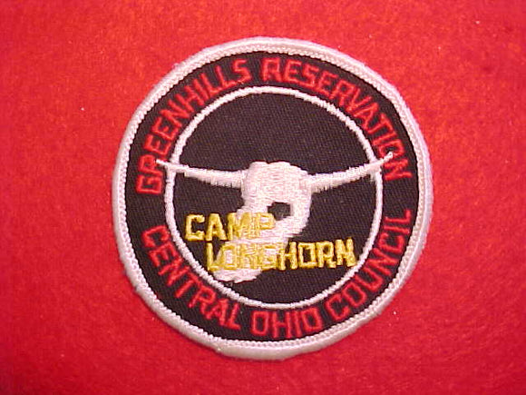 GREENHILLS RESERVATION, CAMP LONGHORN, CENTRAL OHIO COUNCIL, USED