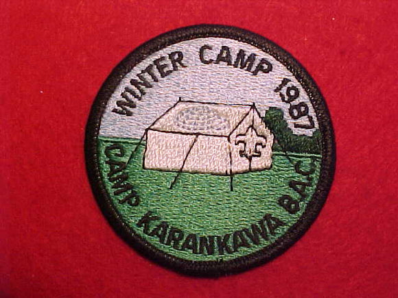 KARANKAWA WINTER CAMP, BAY AREA COUNCIL, 1987