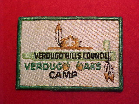 VERDUGO OAKS CAMP, VERDUGO HILLS COUNCIL, FULLY EMBROIDERED