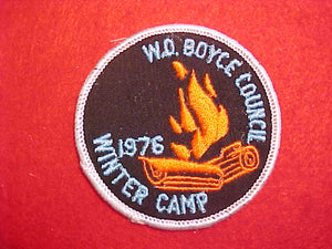 W. D. BOYCE COUNCIL WINTER CAMP, 1976