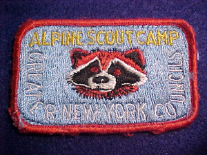 ALPINE SCOUT CAMP, GREATER NEW YORK COUNCILS, 1960'S, USED
