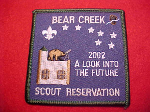 BEAR CREEK SCOUT RESERVATION, 2002