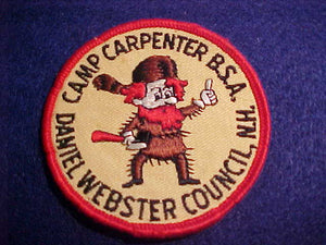 carpenter, 1960's, daniel webster c., red bdr & ha