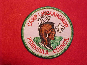 CHICKAHOMINY, PENINSULA COUNCIL, 3" ROUND, NOT FULLY EMBROIDERED