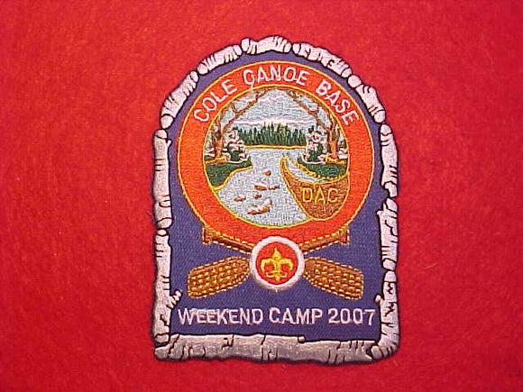COLE CANOE BASE WEEKEND CAMP, DETROIT AREA COUNCIL, 2007