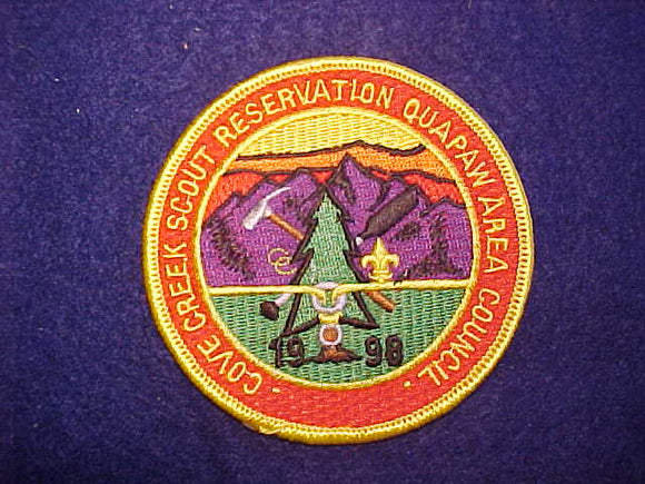 COVE CREEK SCOUT RESERVATION, QUAPAW AREA COUNCIL, 1998