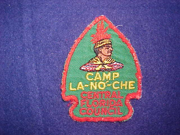 LA-NO-CHE, RED BORDER, 1950'S, USED