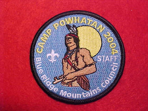 POWHATAN, BLUE RIDGE MOUNTAINS COUNCIL, STAFF, 2004