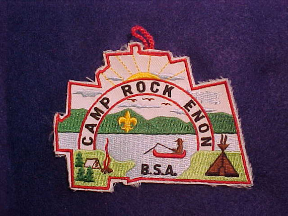 ROCK ENON, MAP SHAPE, RED BORDER