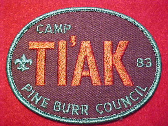 TIAK, PINE BURR COUNCIL, 1983